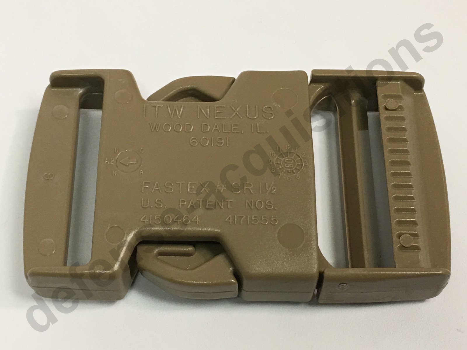 ITW NEXUS SR 1.5 Inch Side Release Single Adjust Buckle TAN