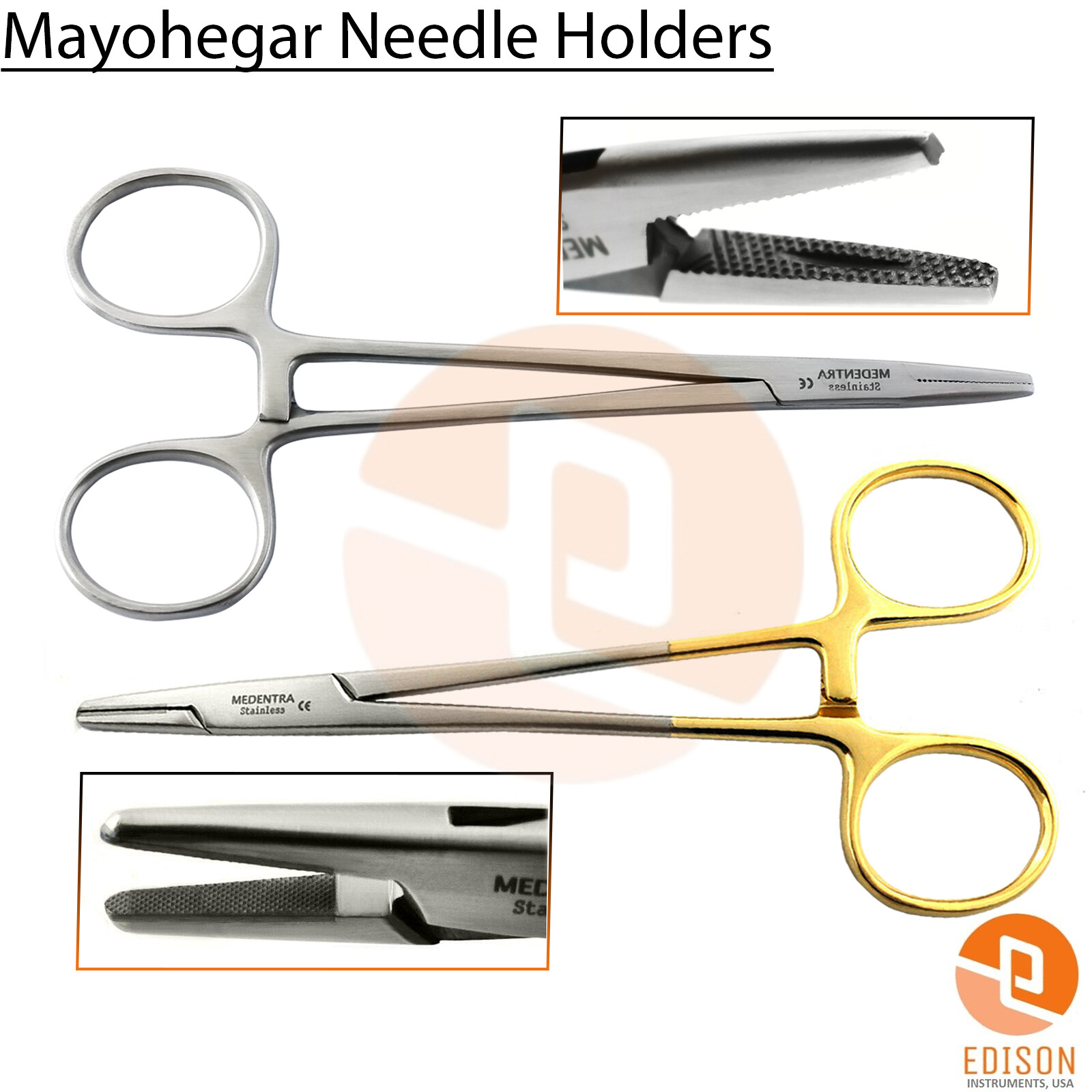 Dental Mayo Hegar Needle Holders Surgical Forceps Suture Holding Pliers Locking