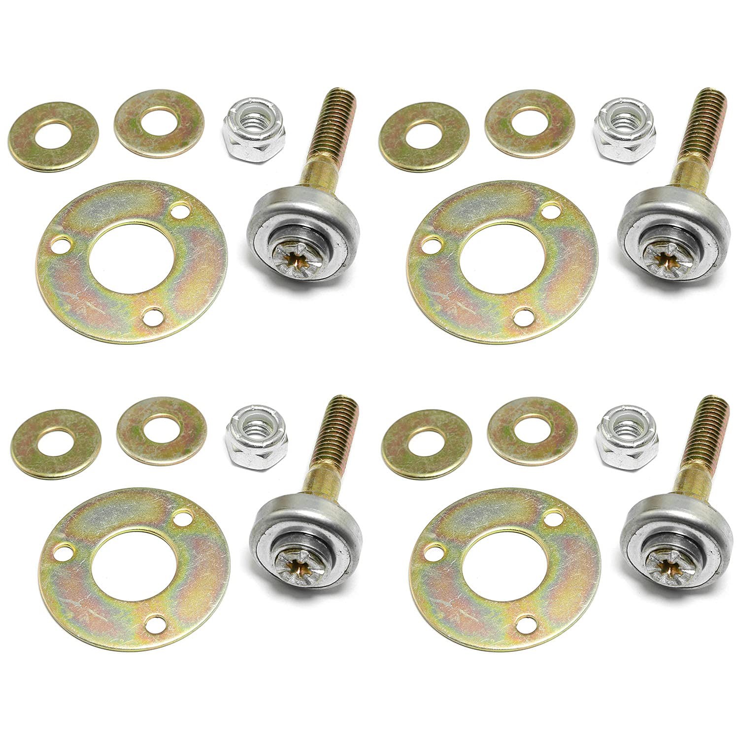 4 Sets Rocking Chair Bearing Connecting Fitting Furniture Screw Nut Kit