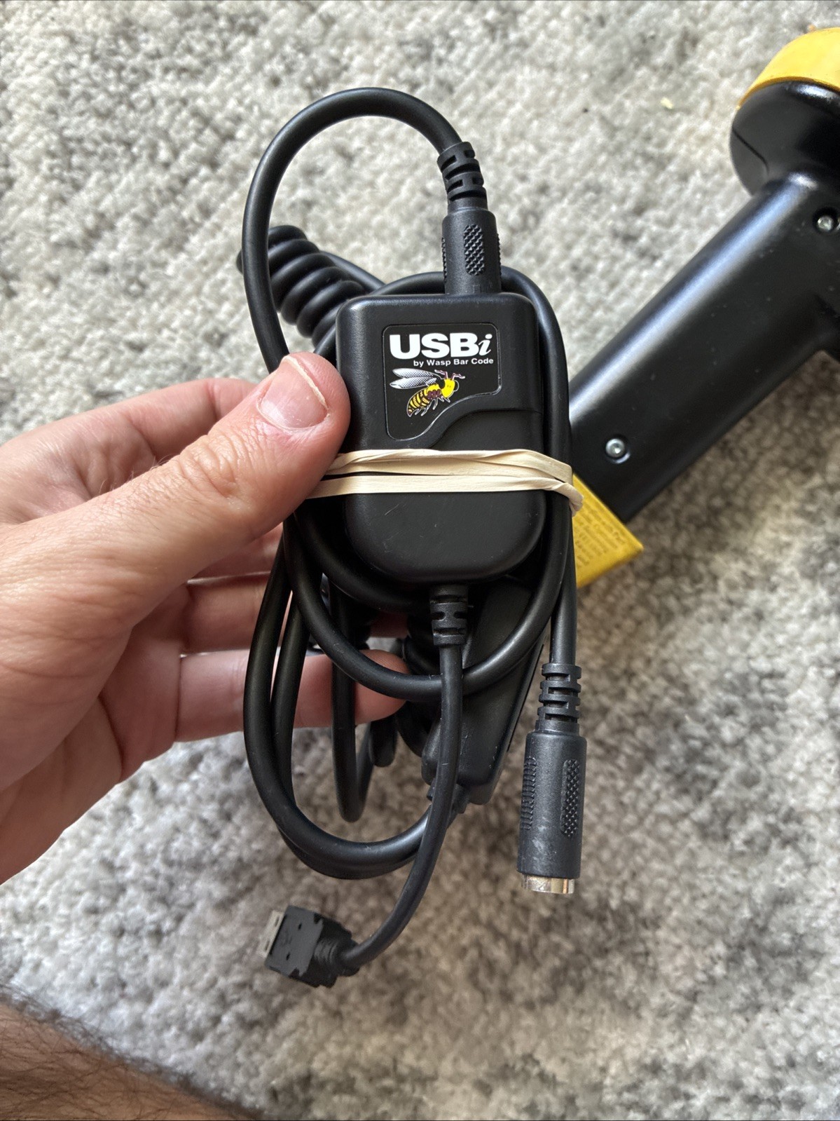 Wasp Handheld Laser Barcode Scanner WLS9000 With Adapter Tested