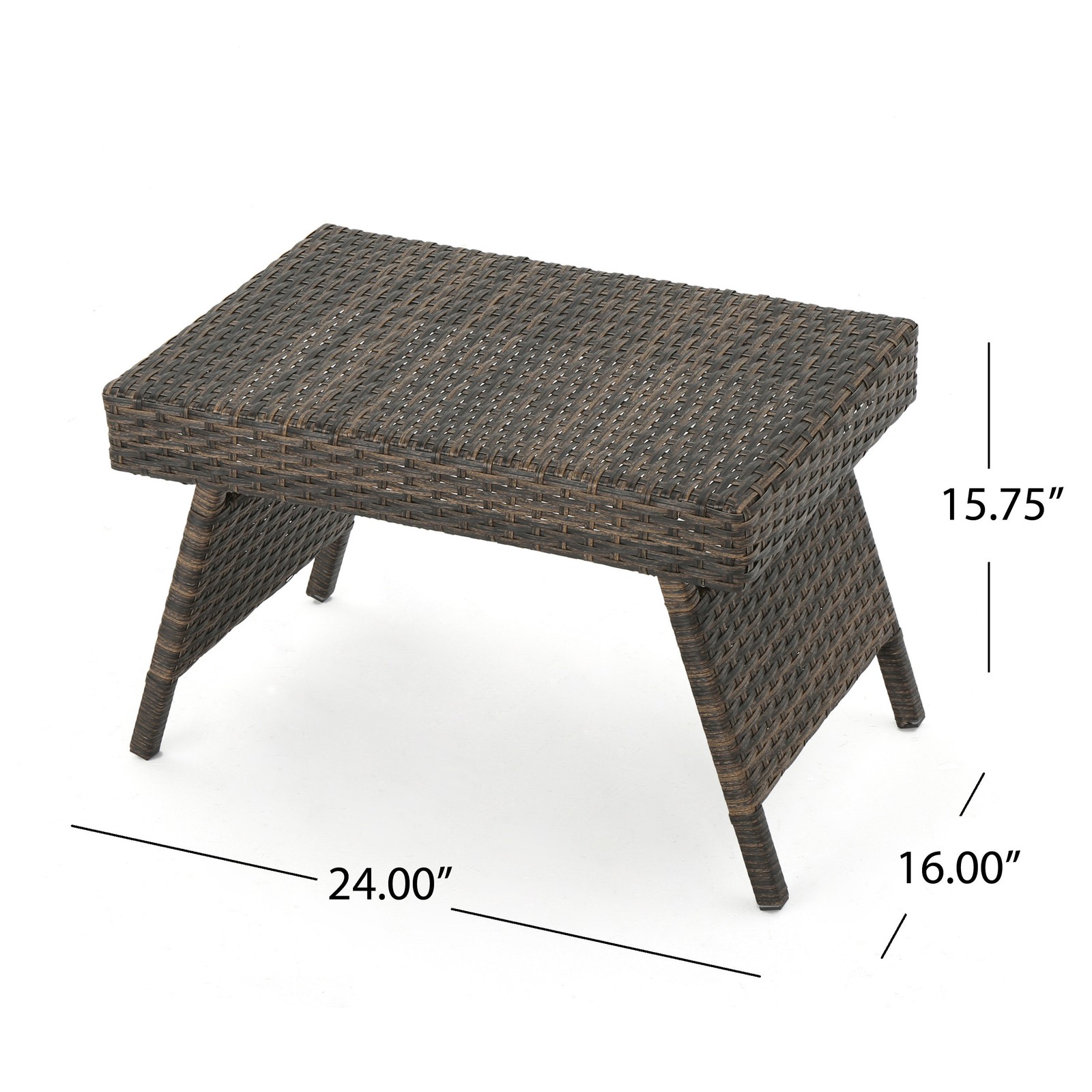 PE WICKER SNACK TABLE