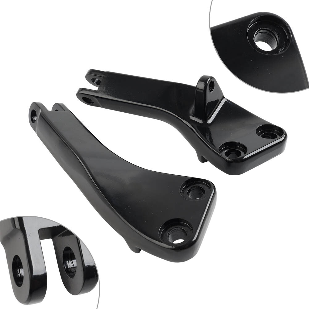 Passenger Foot Peg Mount Brackets Fit For Harley Dyna FXDF FXDL FXDC FXDWG Black