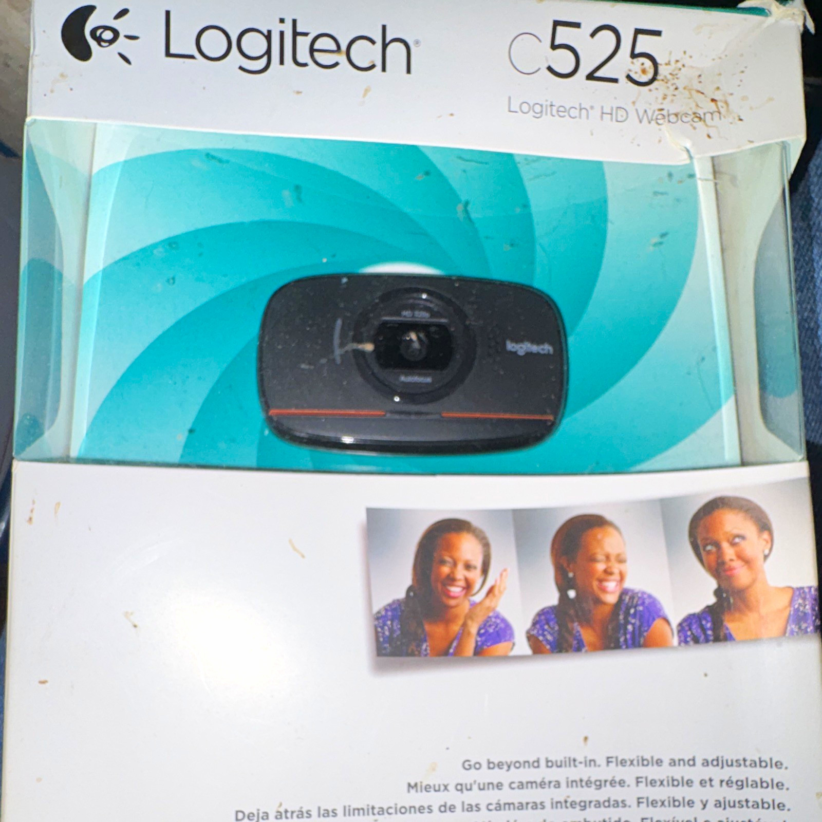 Logitech C525 HD Webcam, USB Connectivity, Black
