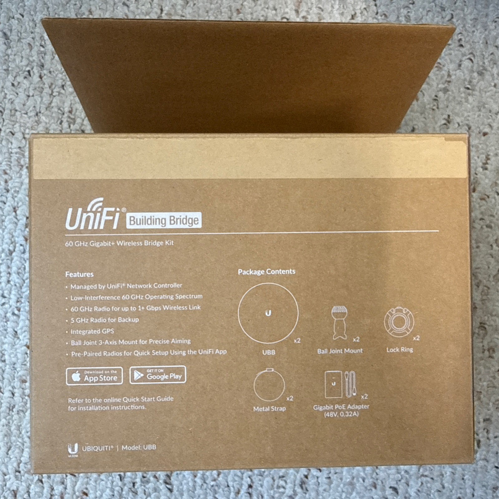 Ubiquiti UBB-US UniFi Building-to-Building Network Bridge Kit