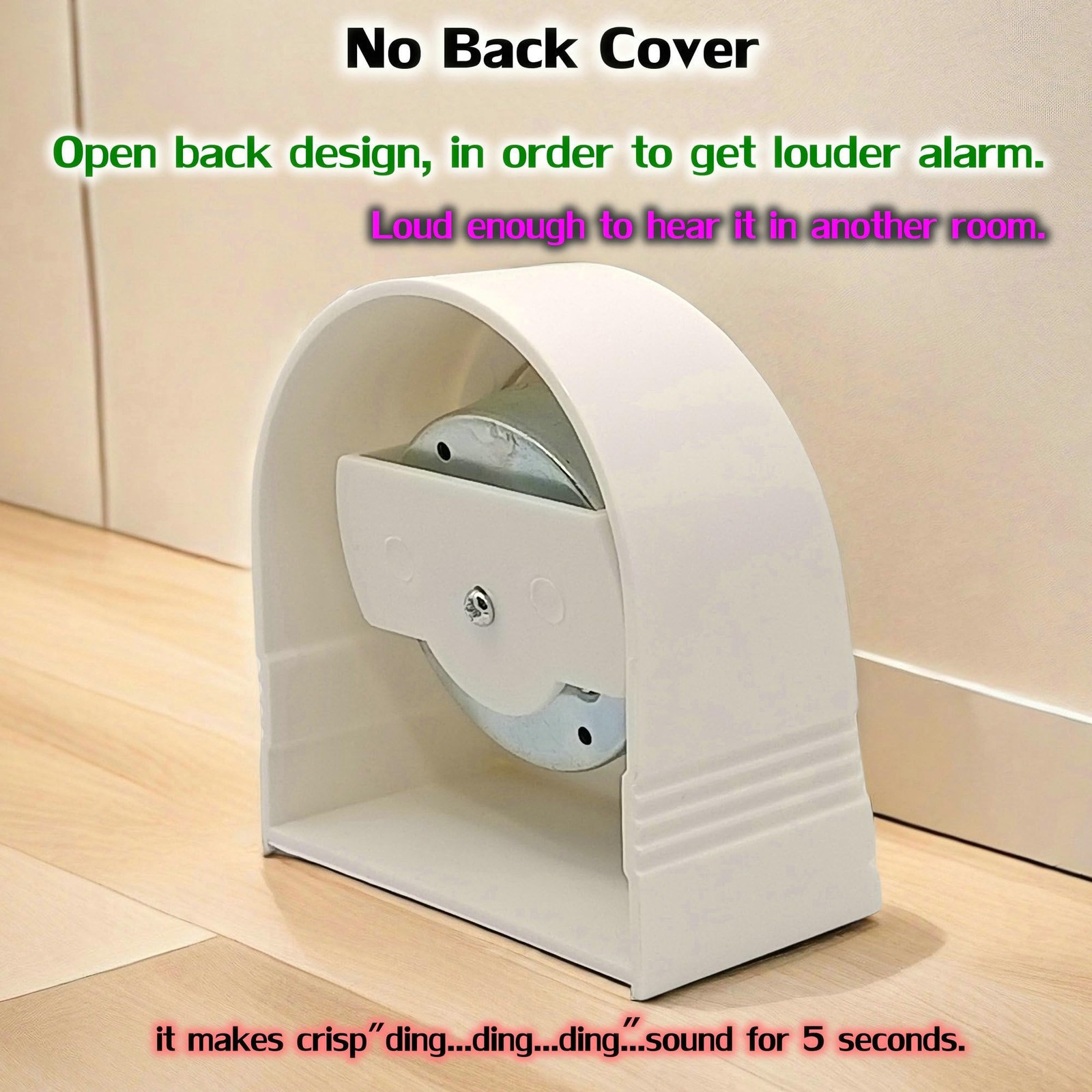 60 Minute Wind Up Timer, Visual Mechanical Timer with Loud Alarm, Manual Coun...