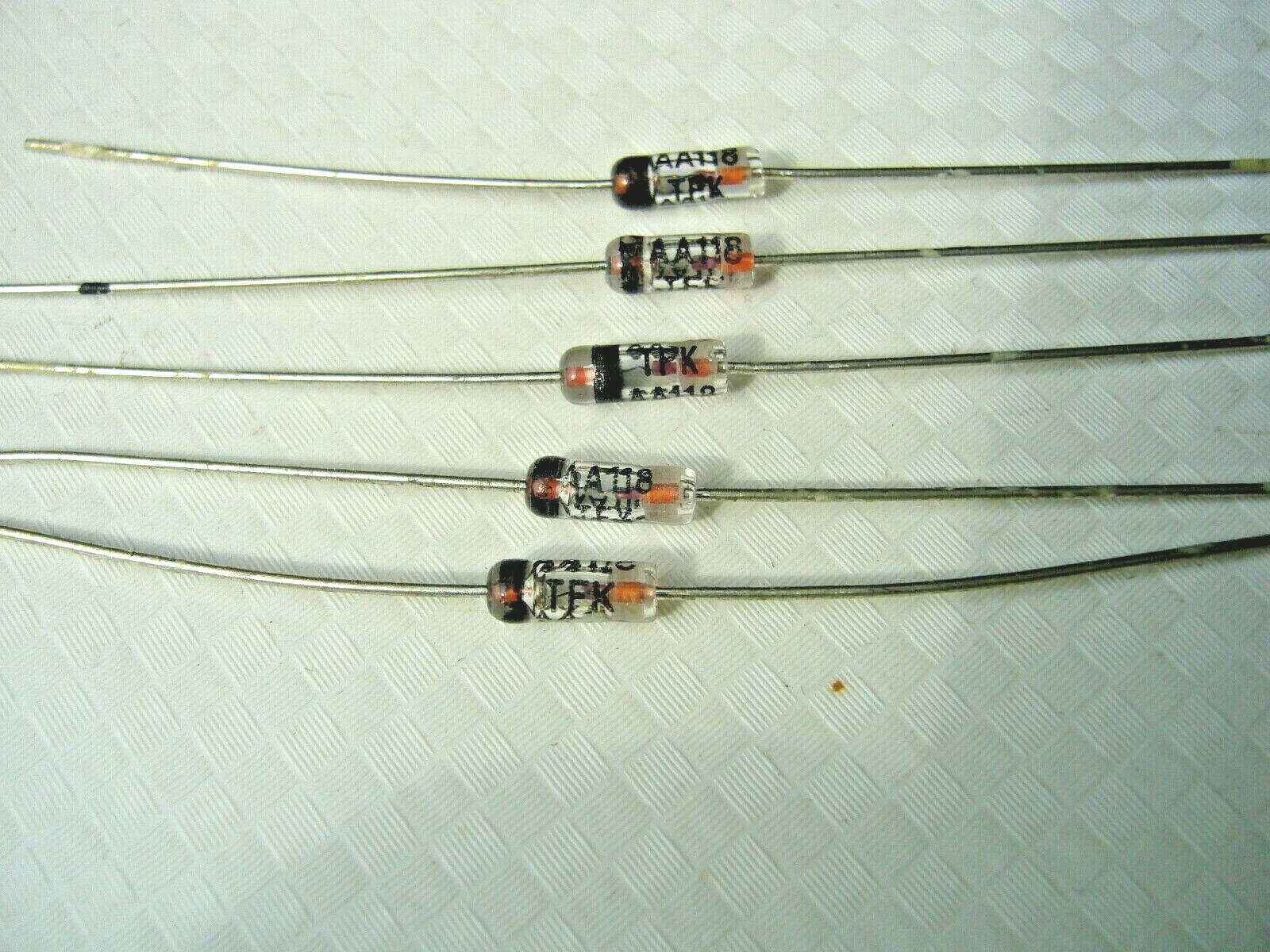 1 pcs- AA118  Original TFK Germanium Diode. NOS part.  Replacing OA91  for pedal