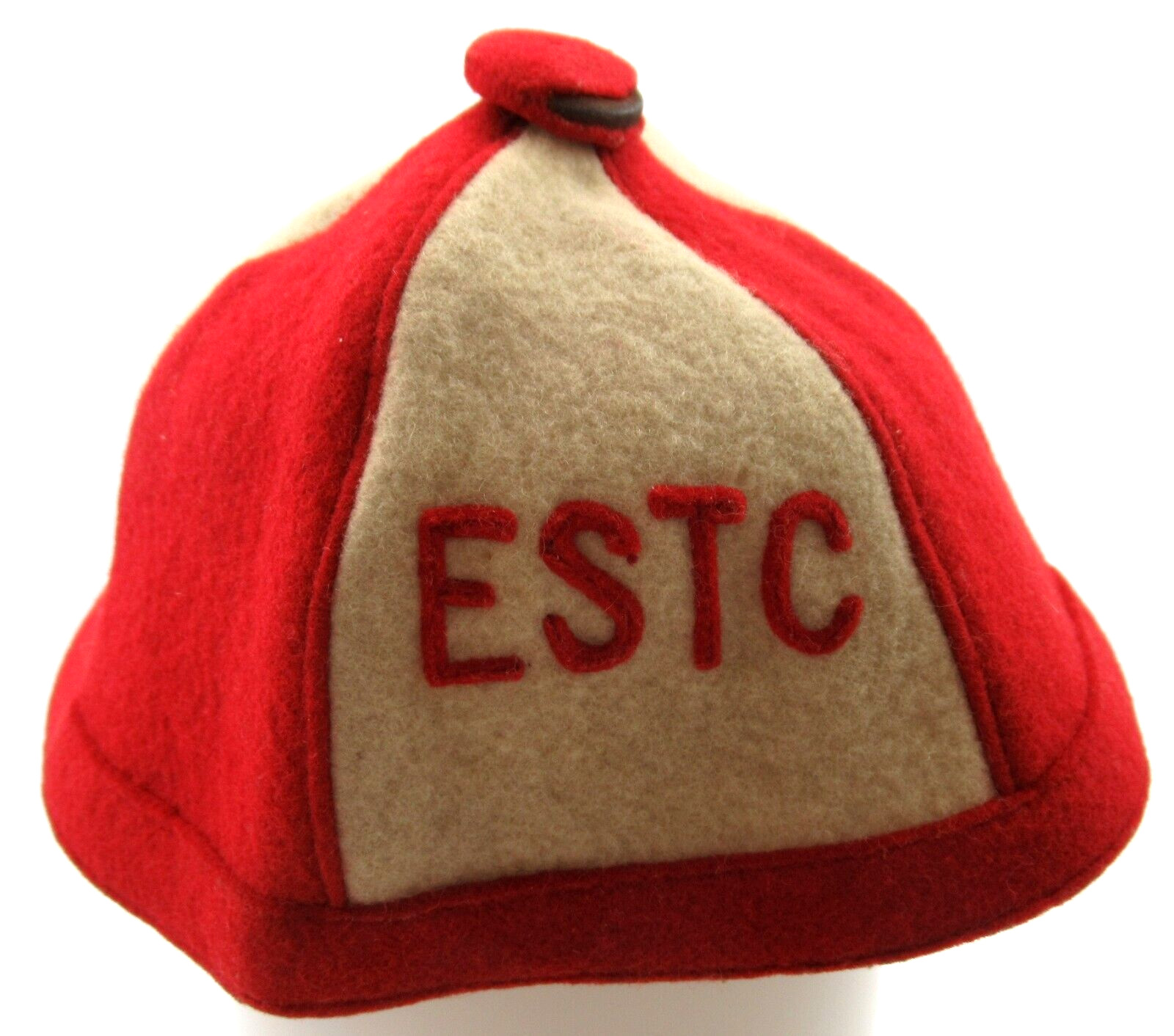 Antique Girls’ Athletic Wool Cap Red & Cream Wool – ESTC  Embroidered Logo