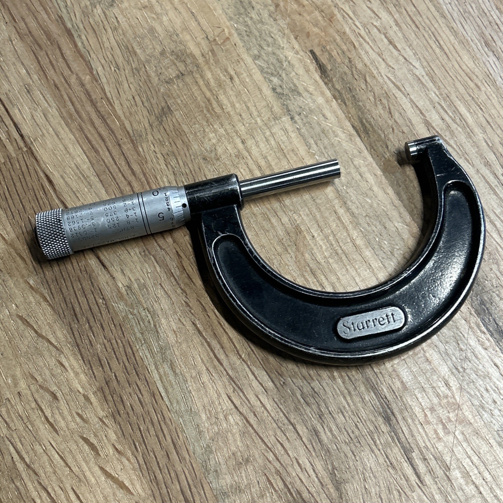 Starrett no. 436 Outside Micrometer 1-2" Range