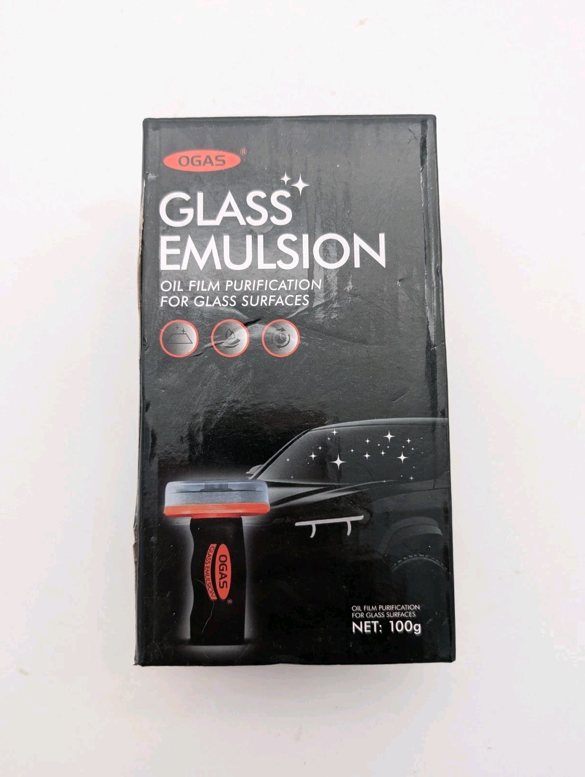 OGAS Glass Emulsion Oil Film Purification for Car Glass Surfaces 100 Open Box