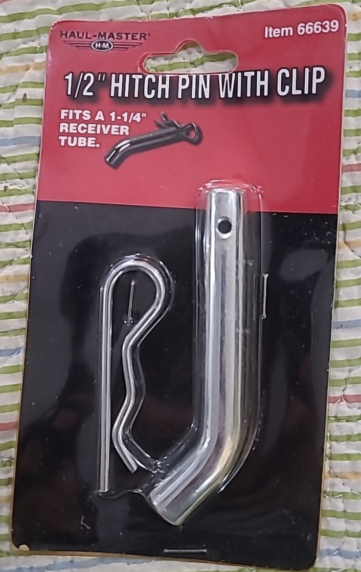 Haul Master 1/2" Hitch Pin with Clip 66639