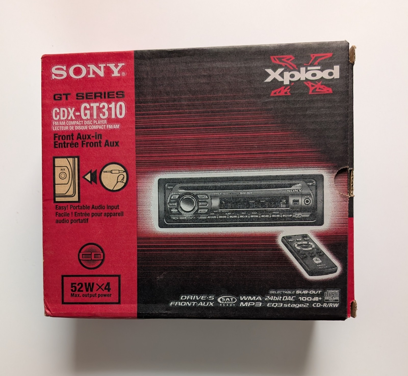 Sony GT Series CDX-GT310 Car Stereo CD Player New Open Box