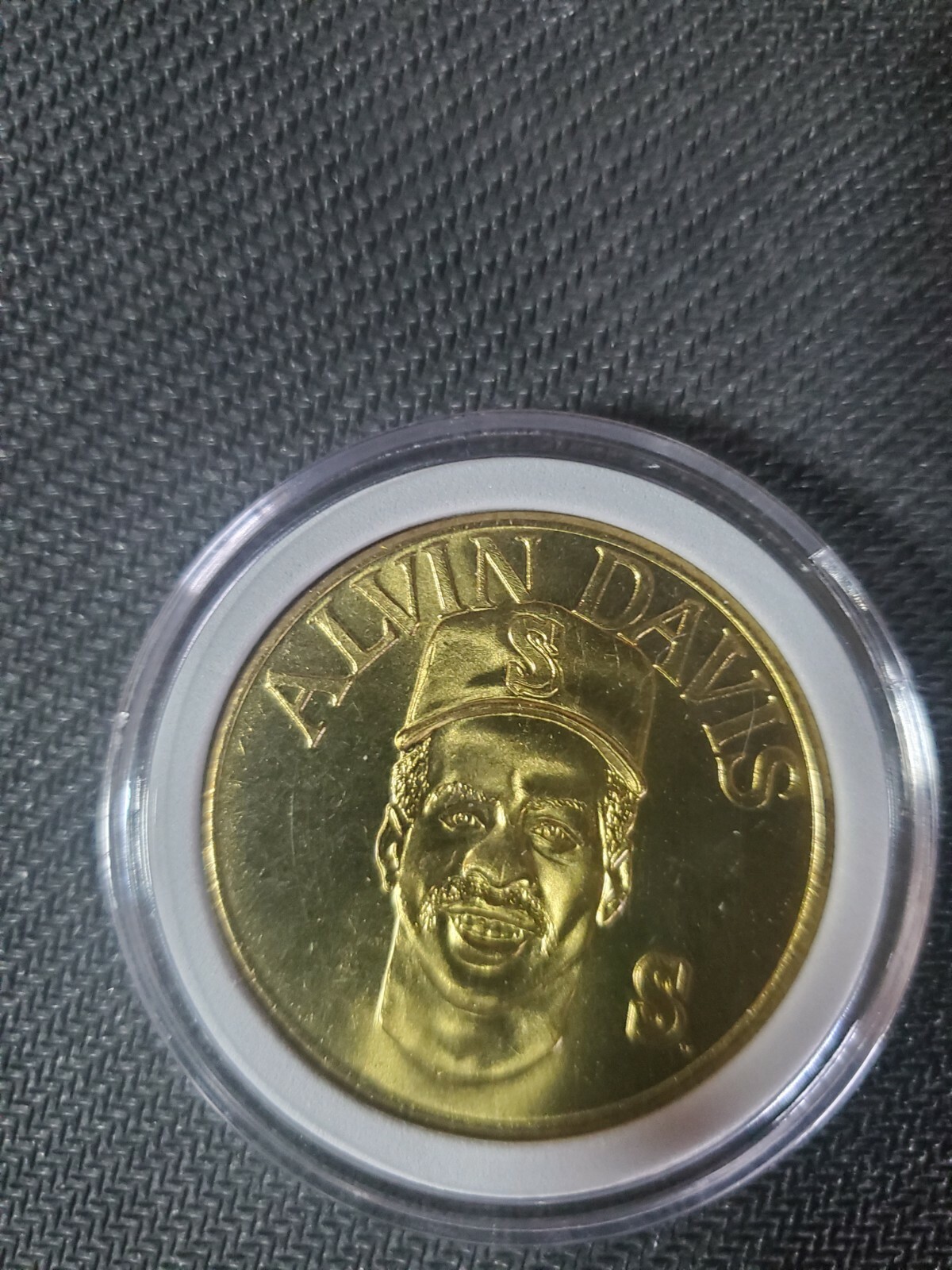 Alvin Davis 1990 Sport Stars Collector Brass Coin M/NM Seattle Mariners