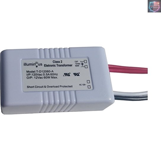 10-60W 120V to 12V Dimmable Transformer  Approved