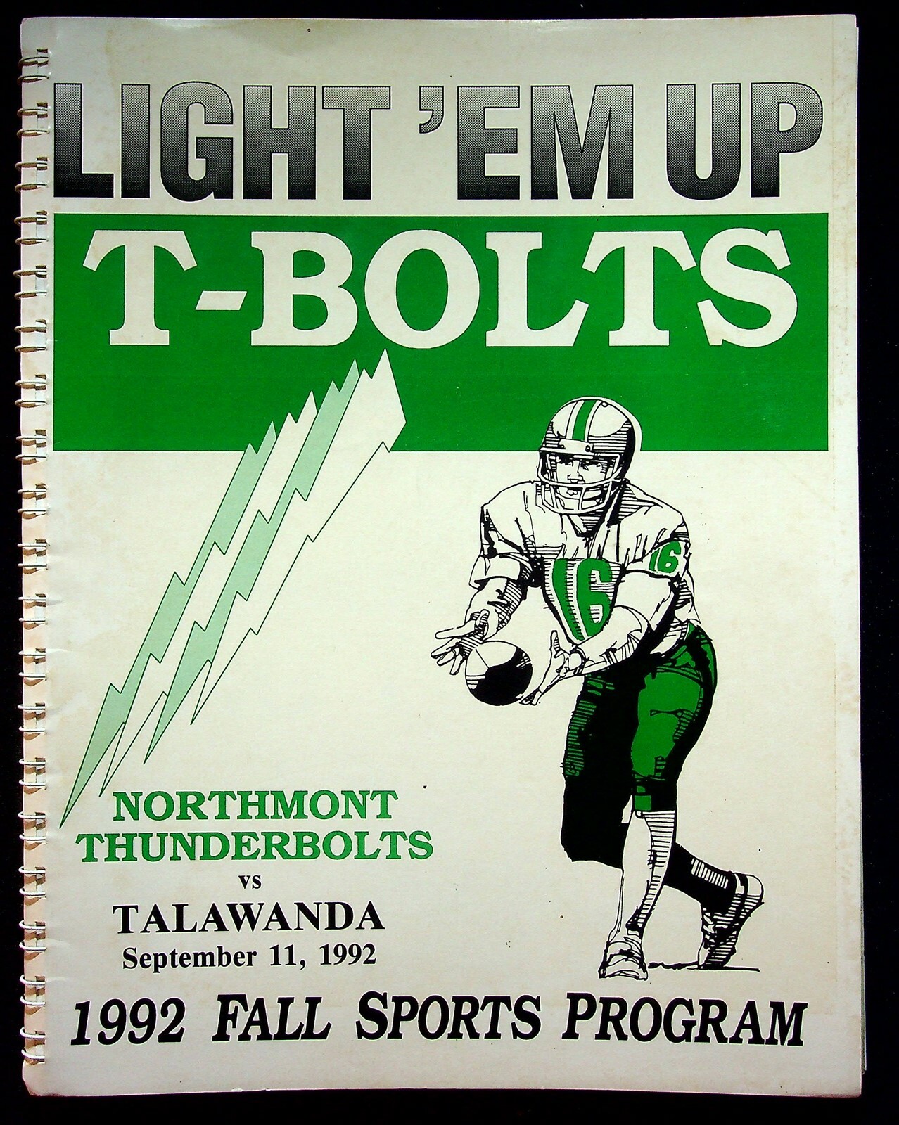 Northmont Soccer Football Dayton OH 9/11/1992 High School Program vs Talawanda