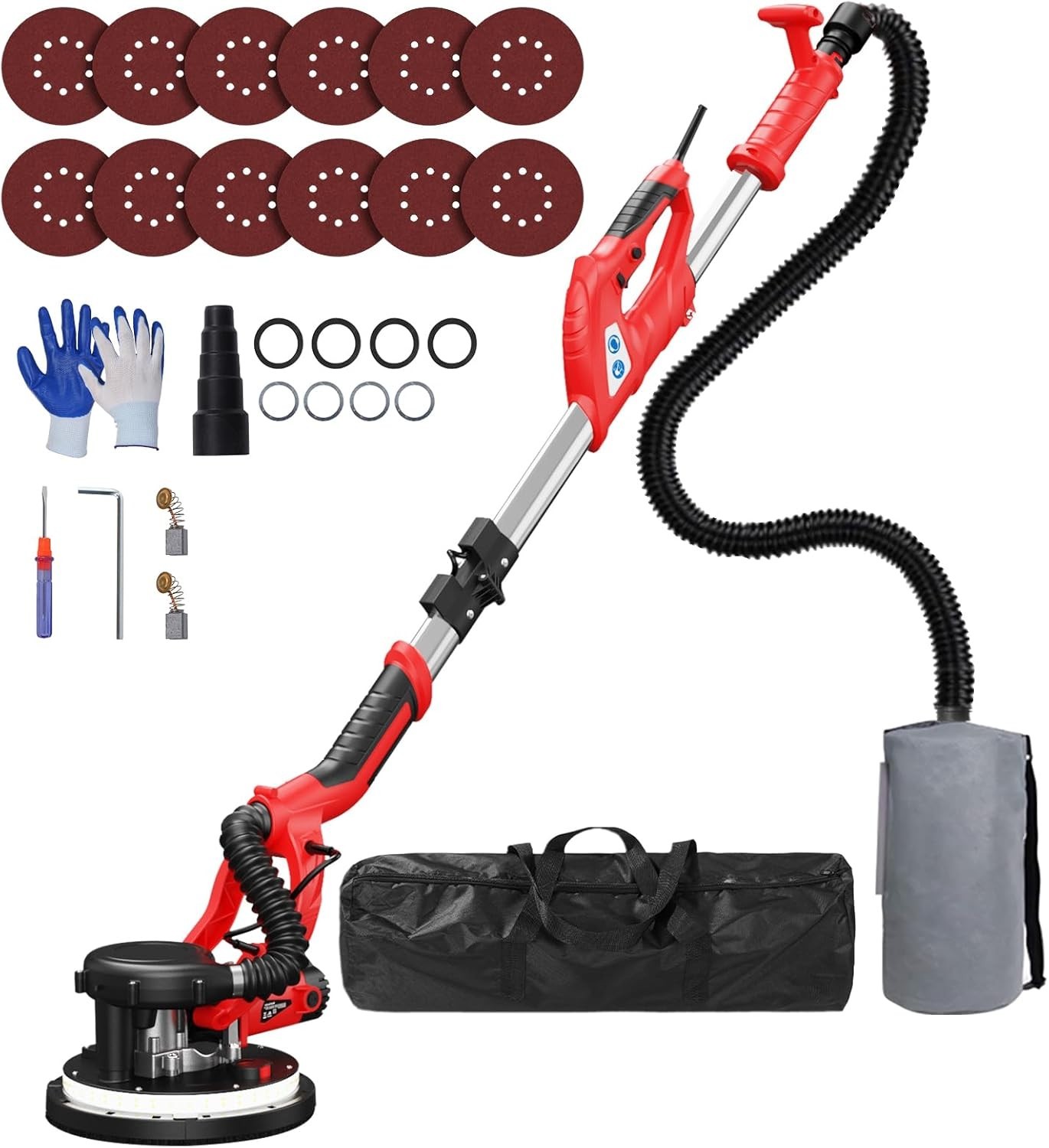 Drywall Sander, 2025 Upgraded 8-Amp Popcorn Ceiling Removal Tool with 7 Variable