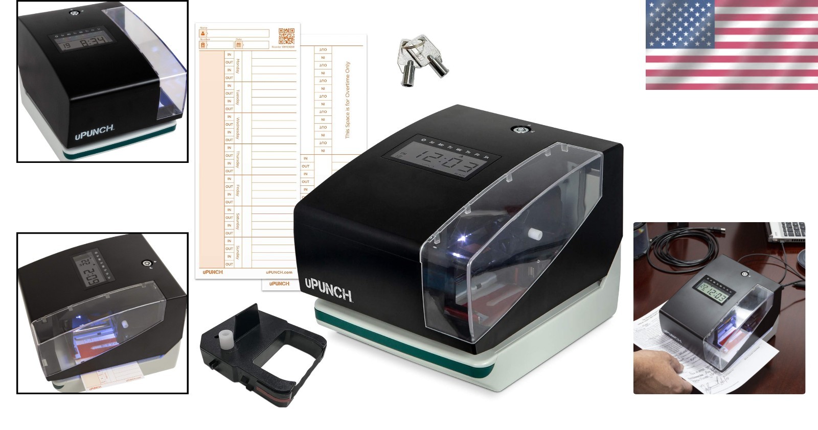 Precise Digital Time Clock & Date Stamping System for Effortless Time Tracking
