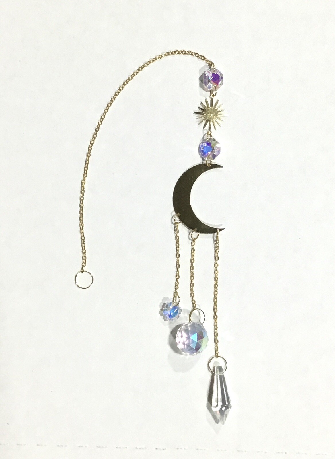 Beautiful Prismatic Crystal Suncatcher and Rainbow Light Generator