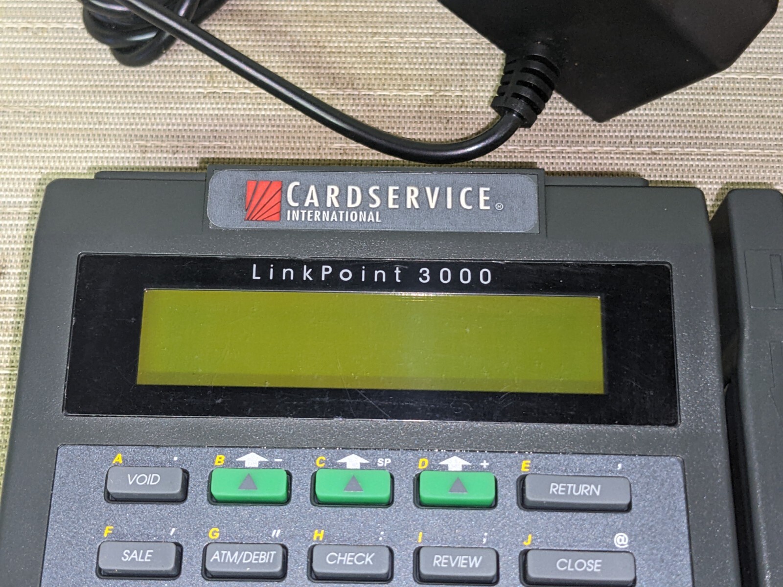 LinkPoint LP3000 Credit Card Reader Terminal, Power Adapter & Cable (M6)