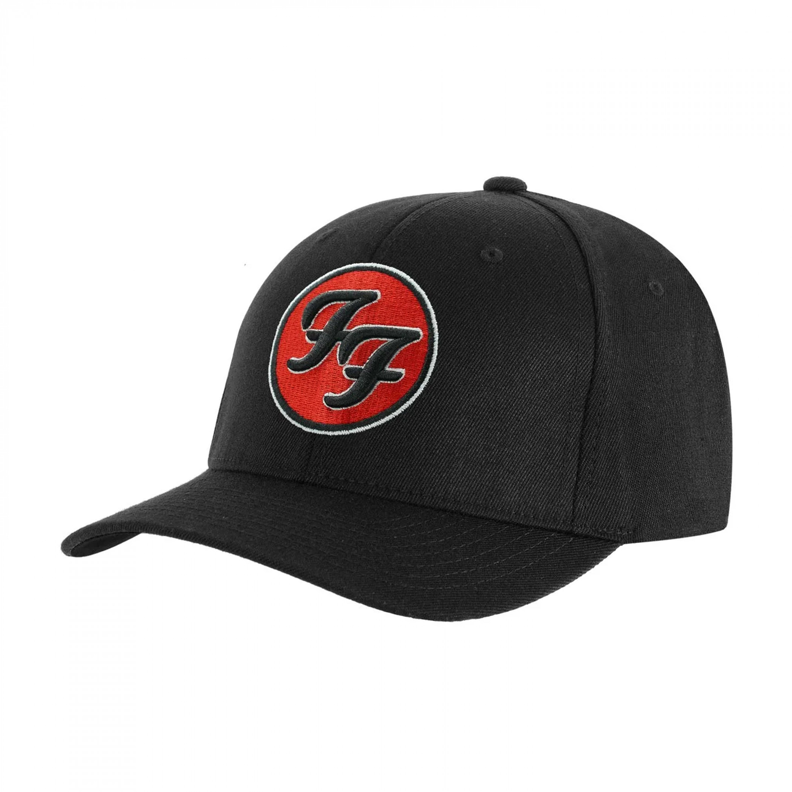 Foo Fighters 3D Embroidered Logo Snapback Hat Black