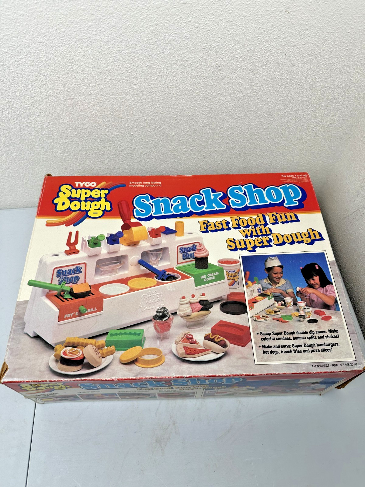 Vtg 1988 Tyco Super Dough Snack Shop Fast Food PlaySet - Missing Pieces