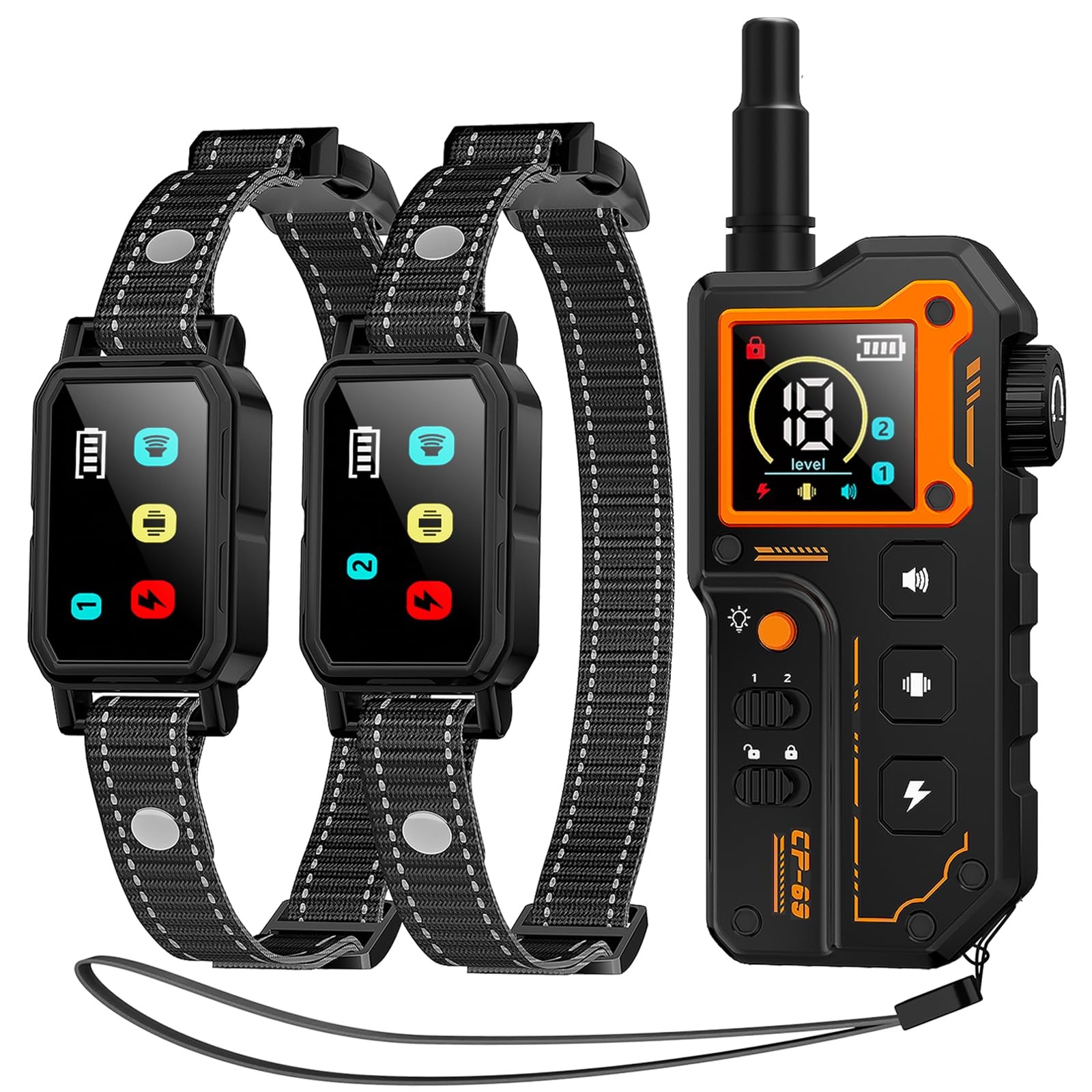 Dog Training Shock Collar for 2 Dogs, 3300FT Range, Waterproof, Remote