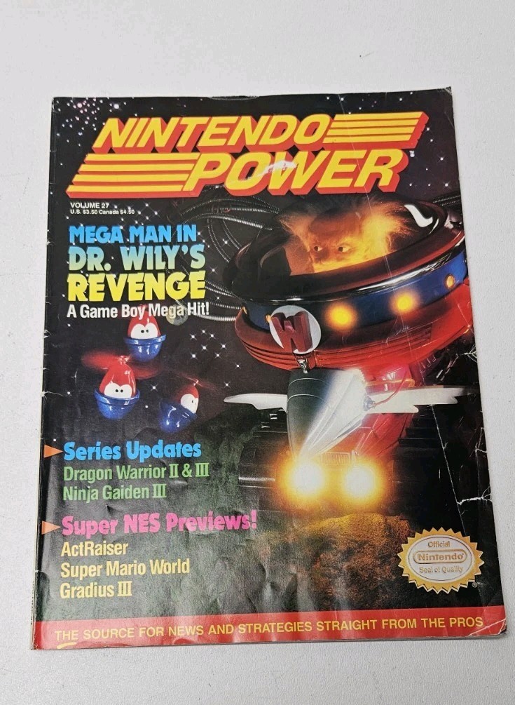 Nintendo Power Issue Volume 27 Mega Man Dr Wily’s Revenge with POSTER