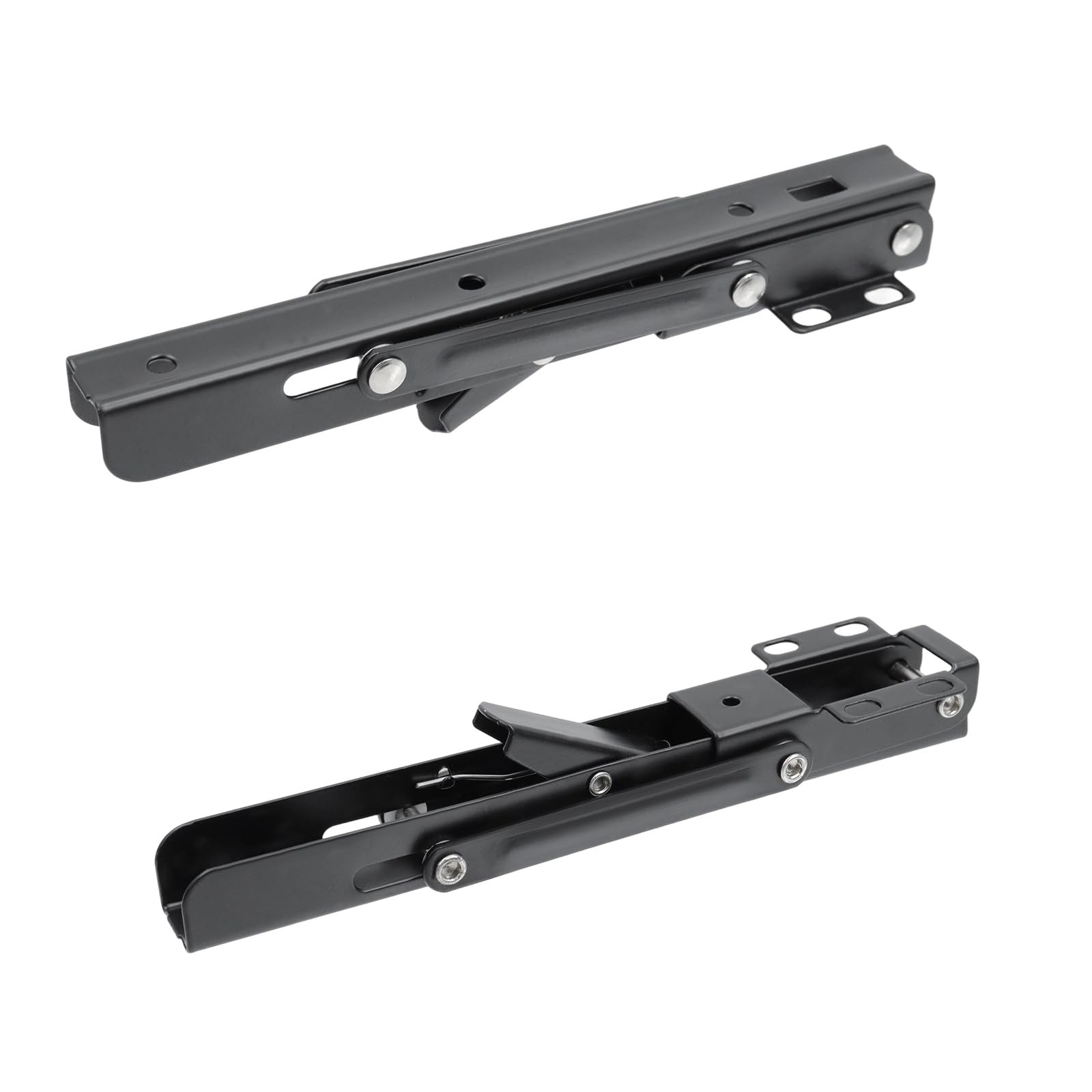 Black Foldable Desk Extender Keyboard Tray With Screws Organizer 2 PCS