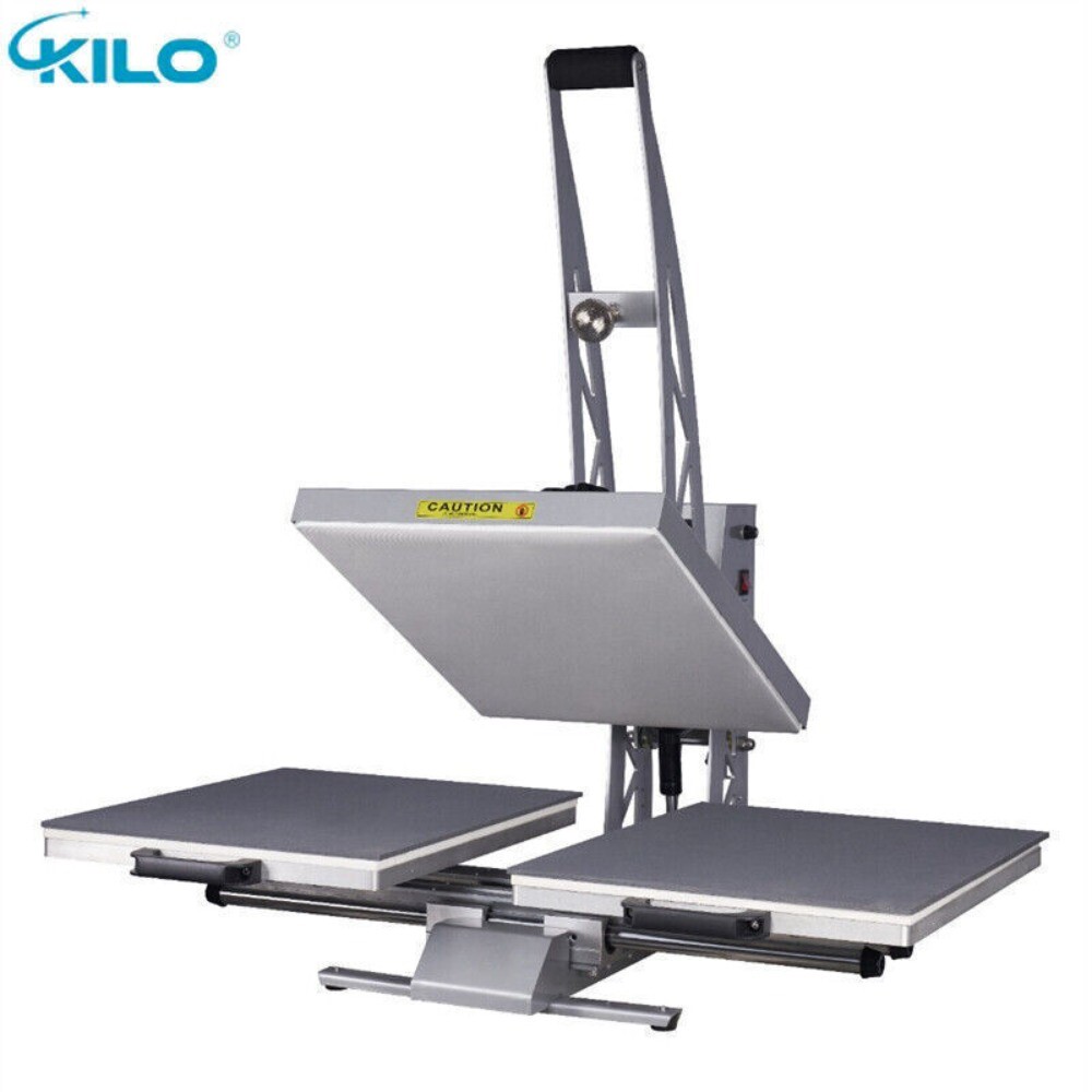 24x16 Semi-automatic Manual Heat Press Machine Auto Open Dual Platen LCD Display