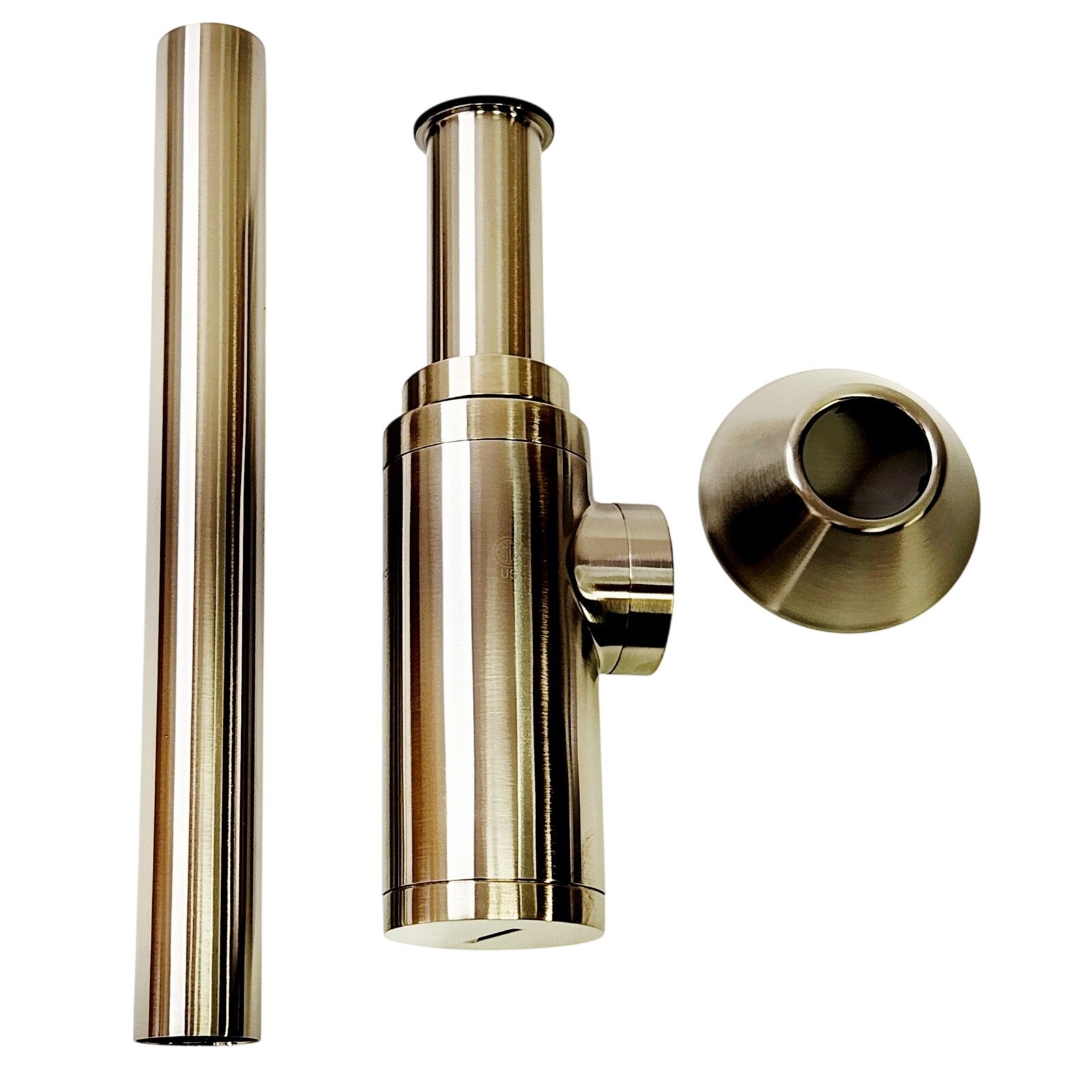 Brizo BT041142-NK 12" Bottle Trap with Flange - Luxe Nickel