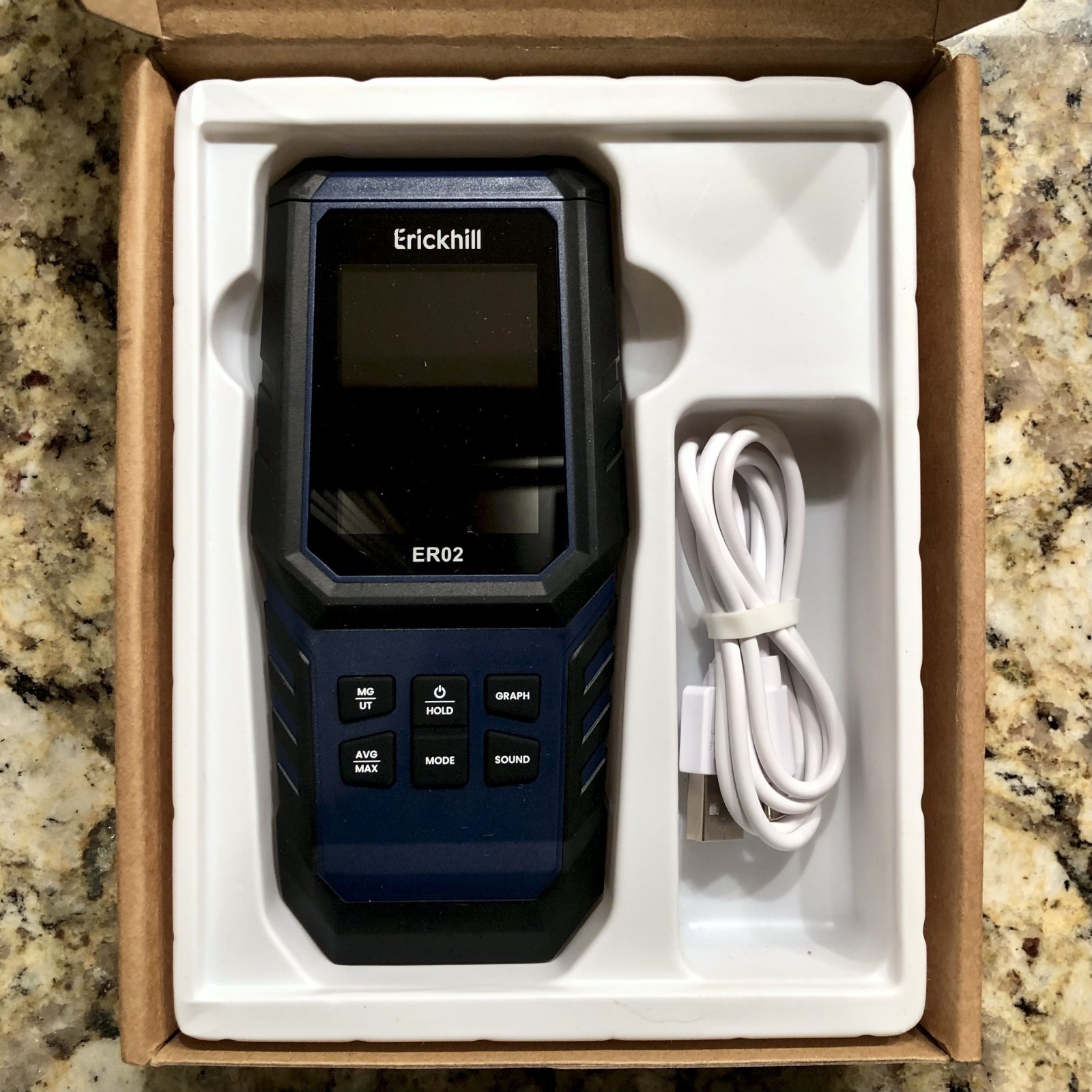 ERICKHILL ER02 EMF Meter Electromagnetic Field Radiation EF RF MF Detector Tool