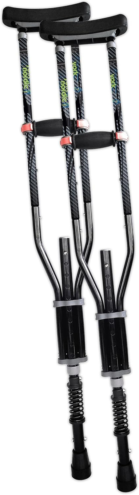 - Spring Cushion Crutches Perfect for Sports Injuries and Travel - Heights 4'7"