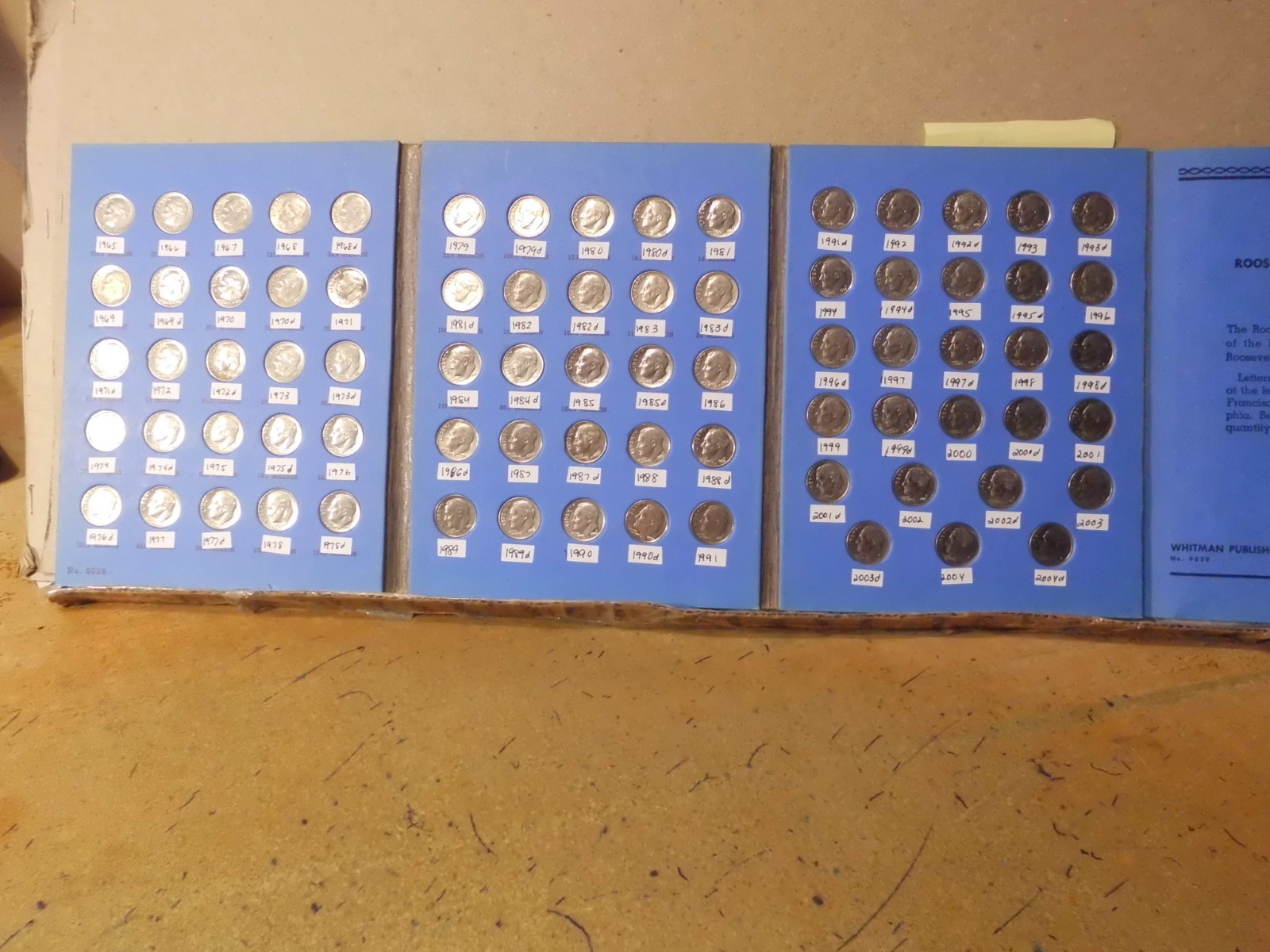 1965 - 2004 P&D ROOSEVELT DIME COLLECTION #BTC491