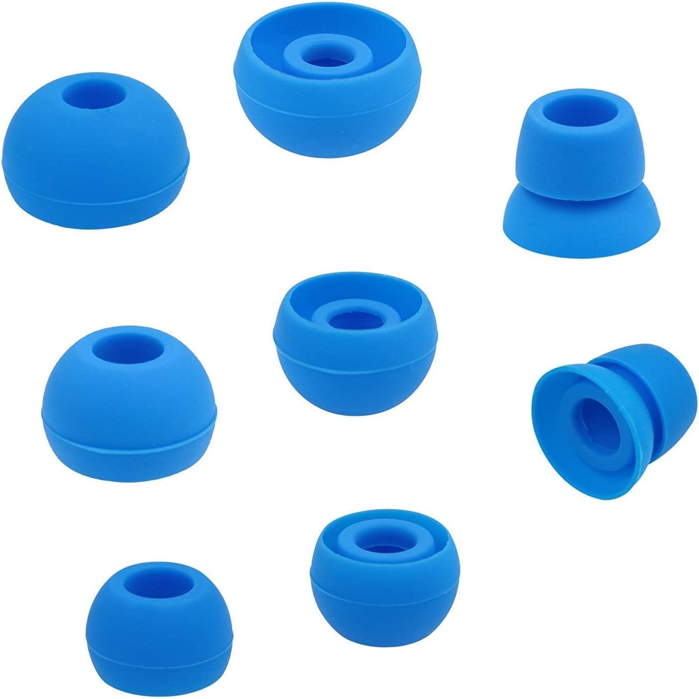 Comfortable Blue Replacement Ear Tips for Beats Powerbeats – 4 Sizes Included