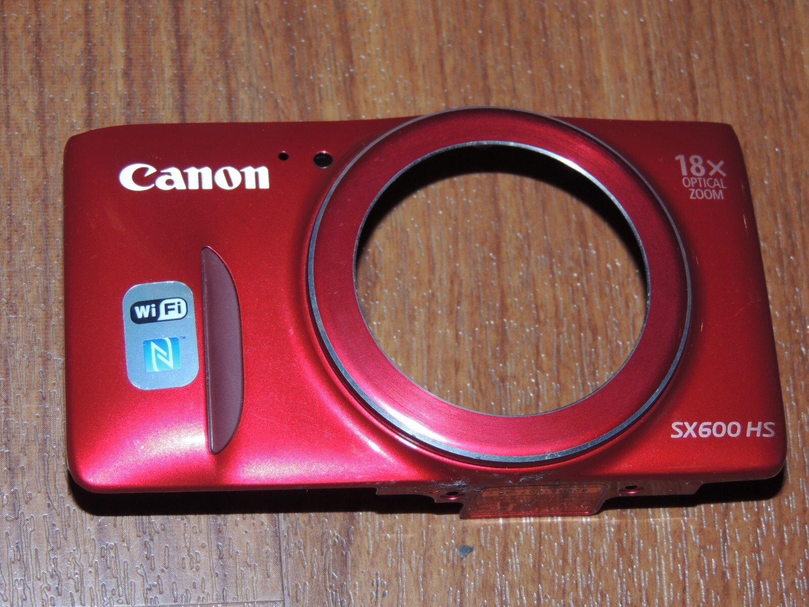 Canon PowerShot SX600 HS Front Cover Housing Replacement Repair Part - RED