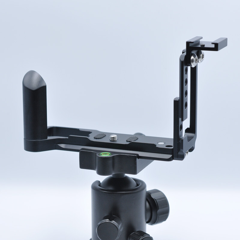 Extendable Hot Shoe Camera L Bracket Grip Holder Plate for Olympus E-M5 III