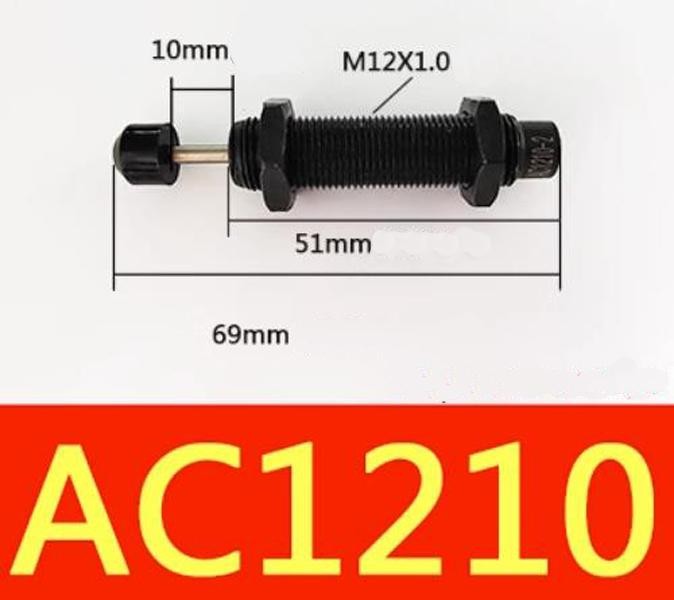 AC1210-2  M12 x 10mm Stroke Miniature Shock Absorber for Pneumatic Air Cylinder