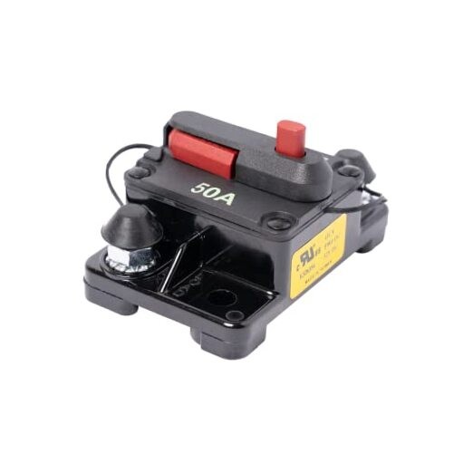 Newport Waterproof Premium Circuit Breaker for Trolling Motor 50 Amp