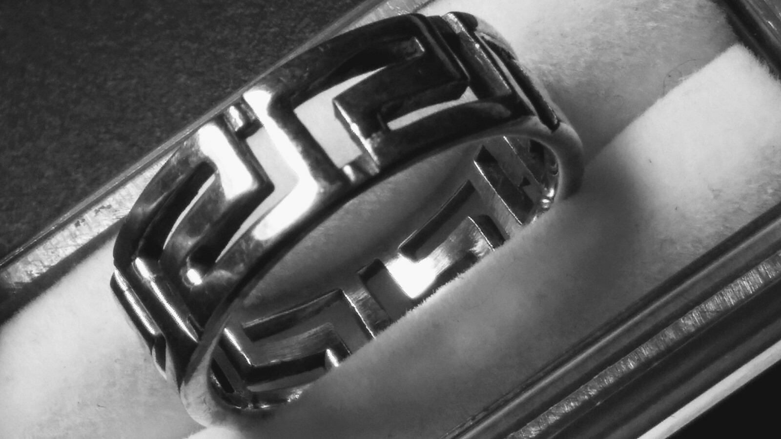 STERLING SILVER.925 ETERNITY RING SIZE 9.5-9.75 AND 6.5!
