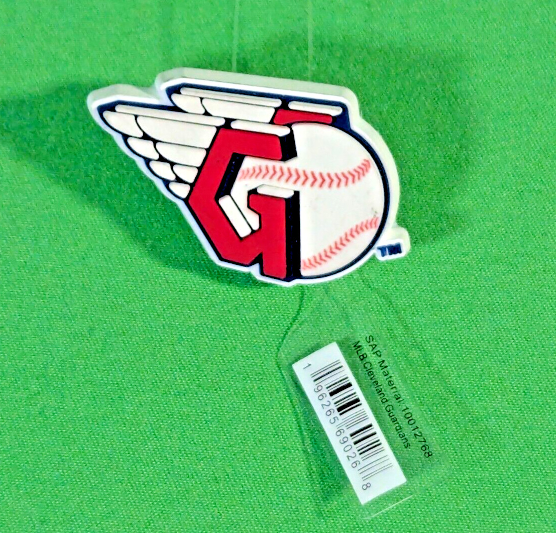 New Original Jibbitz Crocs Charm: MLB Cleveland Guardians Logo 1 Piece