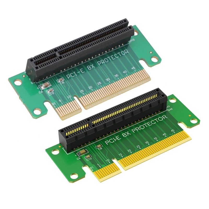PCIE 8X Adapter Risers Card 90 Degree Risers Converter Card For 1U Server
