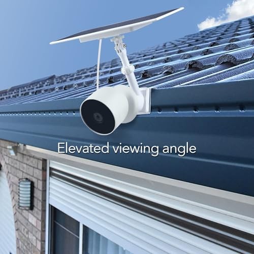 Gutter Mount for Google Nest Cam (Battery) for Nest Cam Battery & Solar Panel