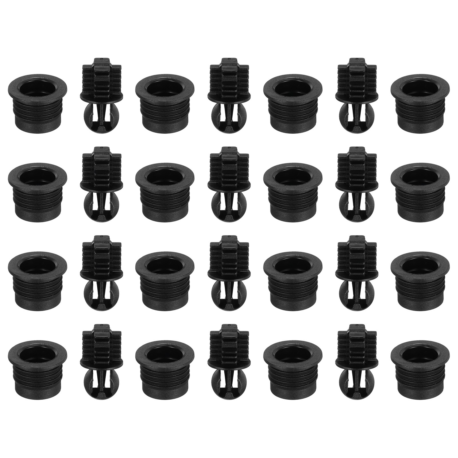Speaker Grill Guides Plastic Black Ball Socket Type 12mm x 15mm 16 Pairs