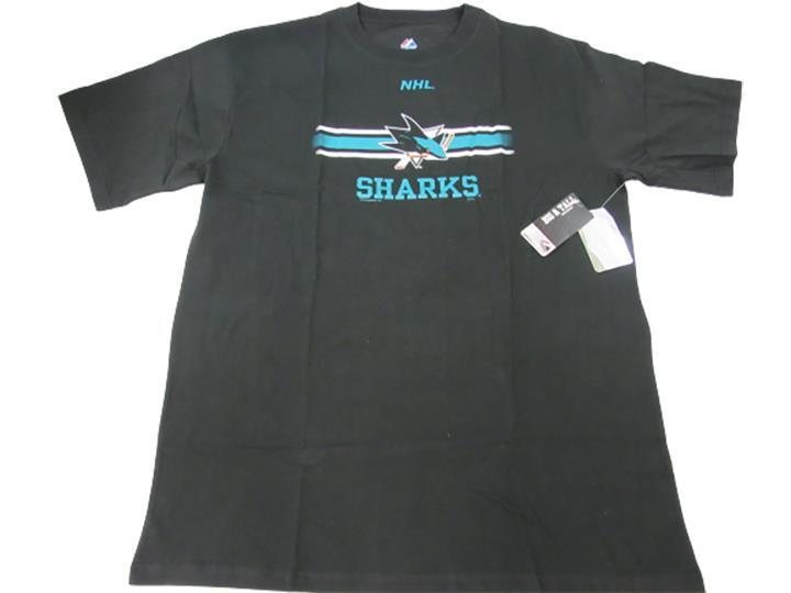 New San Jose Sharks Mens Size 2XL-Tall Majestic Black Shirt