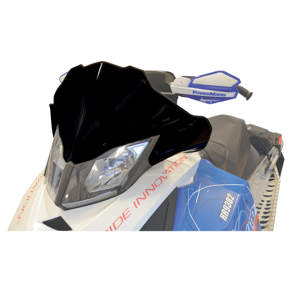 Powermadd Cobra Windshield-12in.-Black for 2011-2014 Ski-Doo Renegade