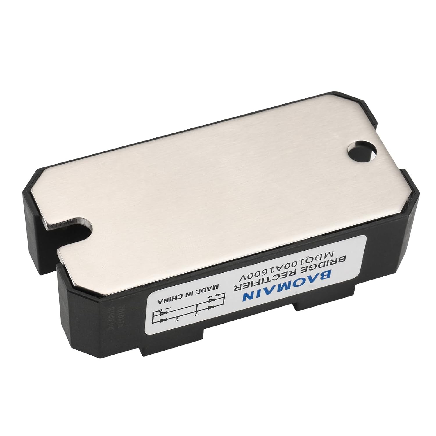 Baomain Bridge Rectifier MDQ-100A 100A 1600V Diode Module with Heat Sinks...