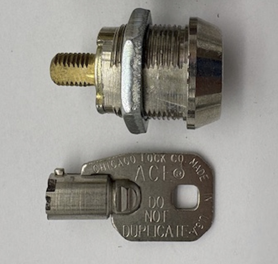Chicago ACE II NWC Lock Key for Northwestern Sticker Tattoo Machine Coin CashBox