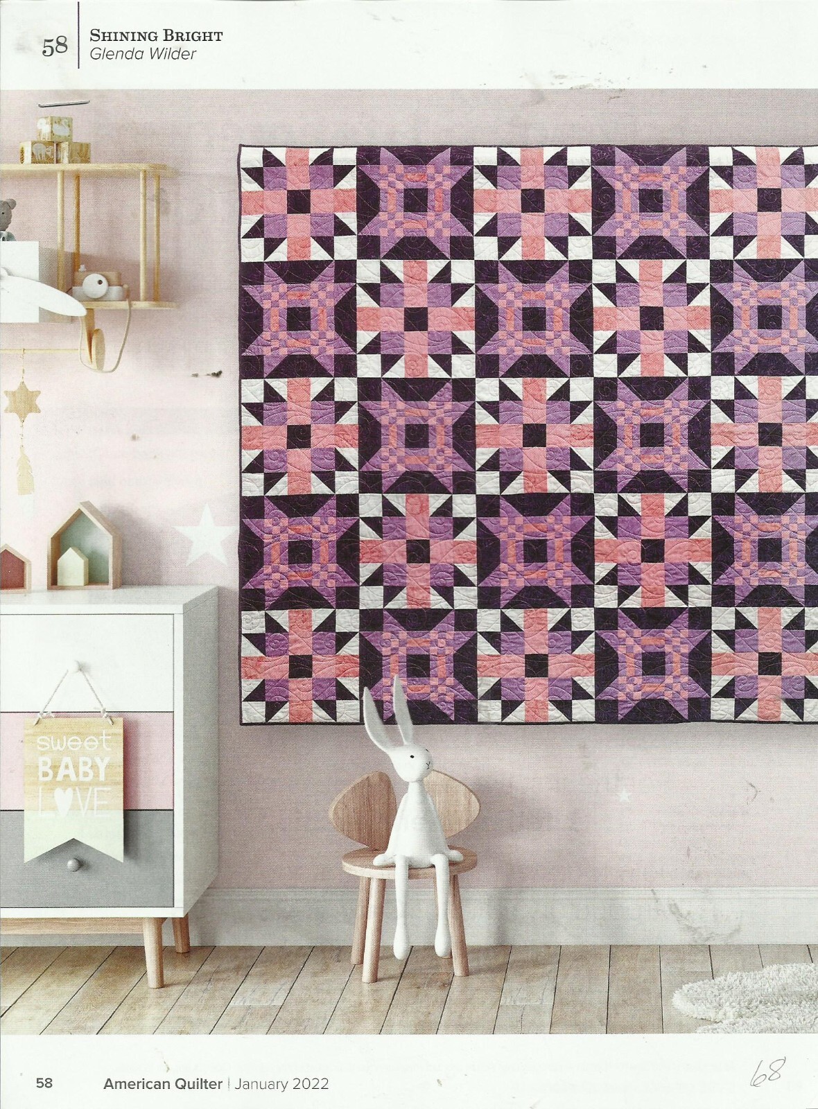 C0331   SHINING BRIGHT  QUILT PATTERN/INSTRUCTIONS