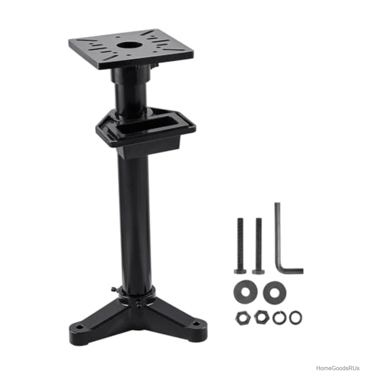 Bench Grinder Stand 10.6 Inch Mounting Plate Heavy Duty Cast Iron 33 Inch