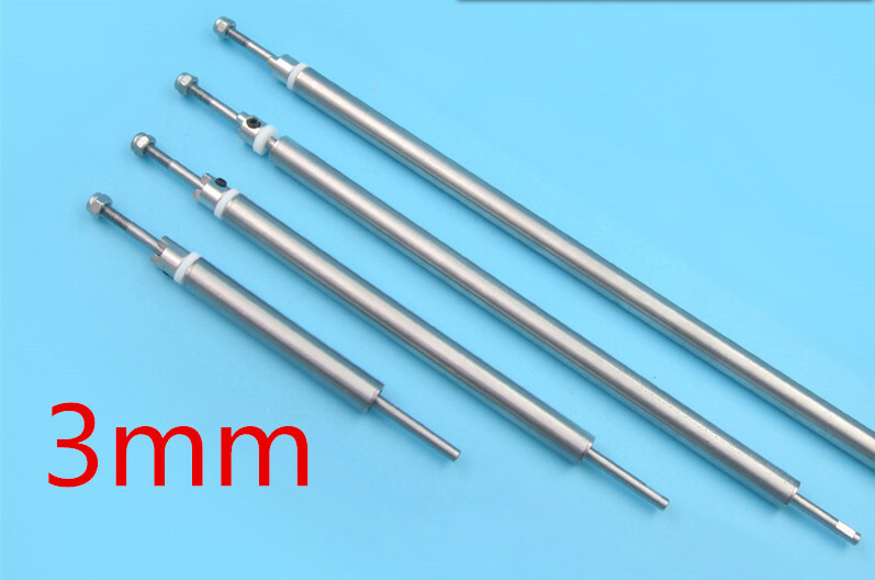 1PC 3mm 100/150/200/250/300mm Steel Straight Shaft Hard Drive Shaft for RC Boat