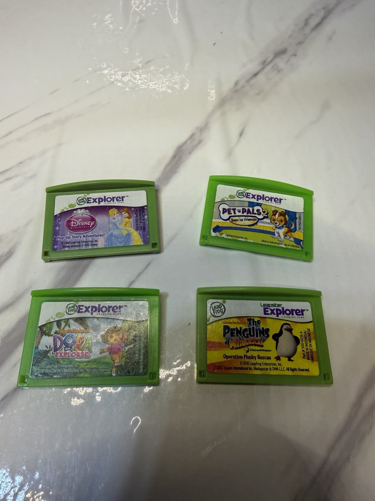Leap Frog Leapster Explorer Leap Pad Learning Lot of 4 Game Cartridges!